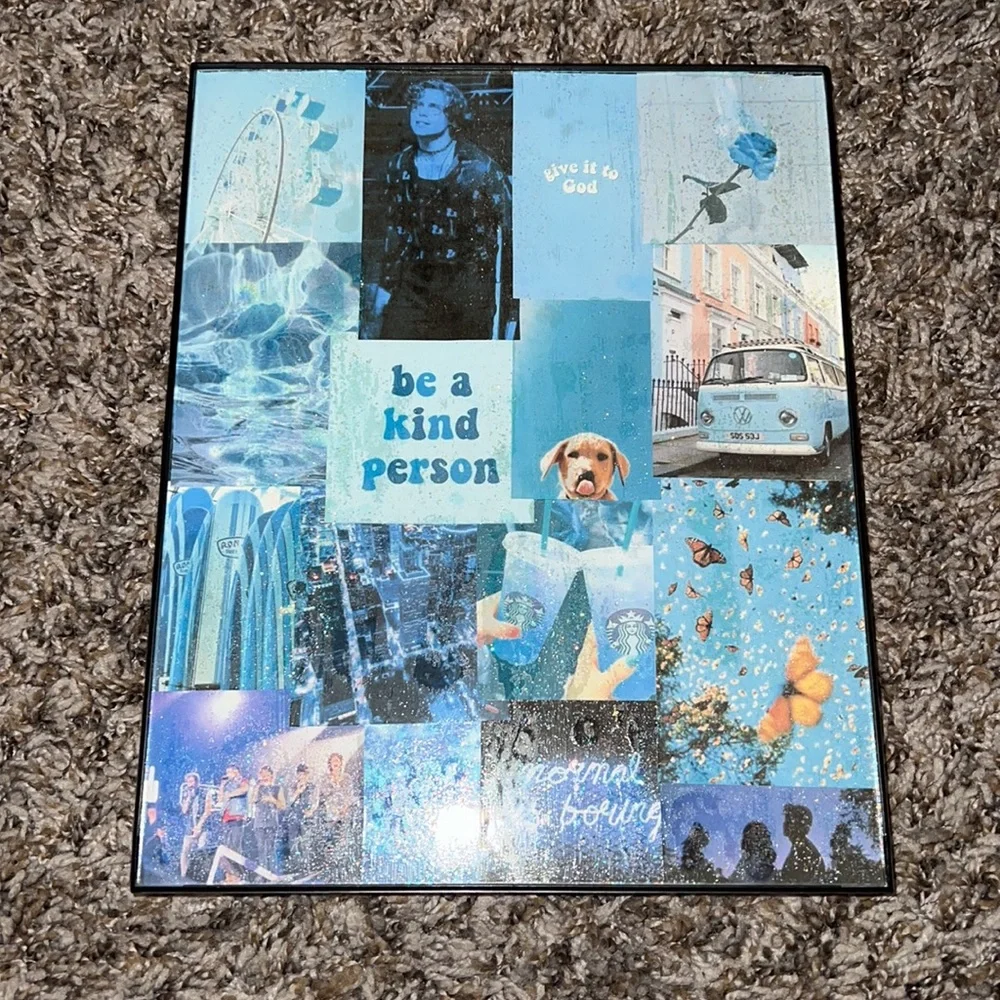aesthetic handmade collage frames
